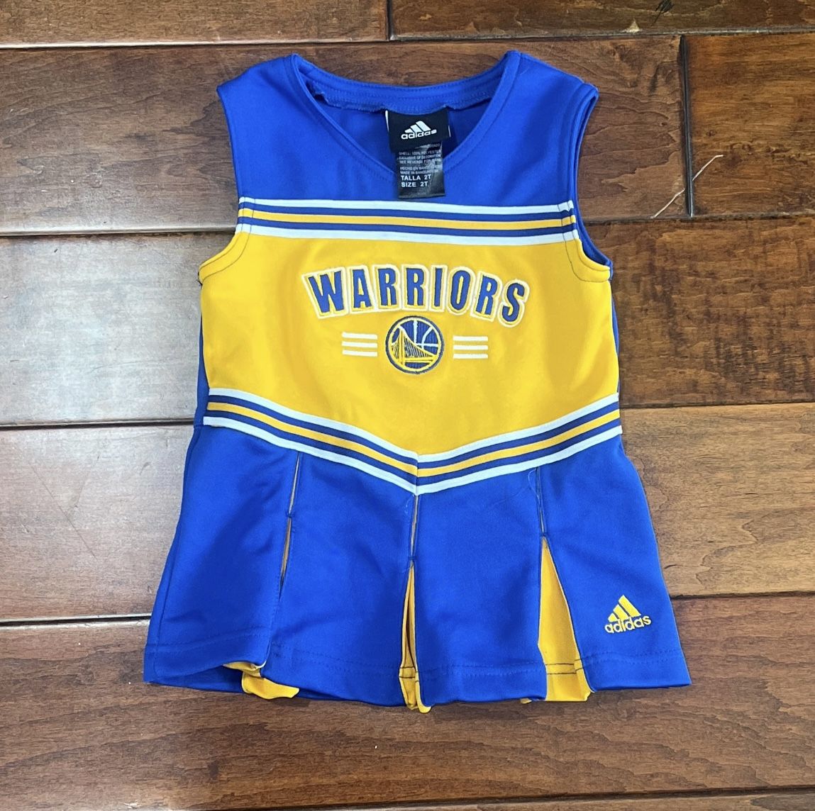 Adidas Golden State Warriors Cheerleader Toddler Dress Size 2T