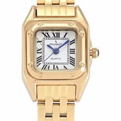 Womens Square 20x22mm Roman Numeral Dial Panther Link Bracelet Watch