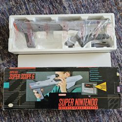 SNES Super Nintendo Super Scope 6 With Box And Styrofoam 