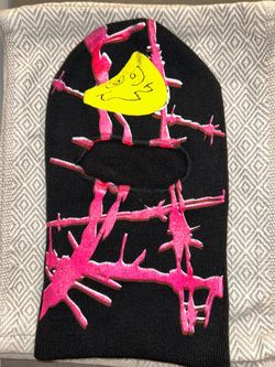 99 Percent IS Painted Black Knit Ski Mask Balaclava