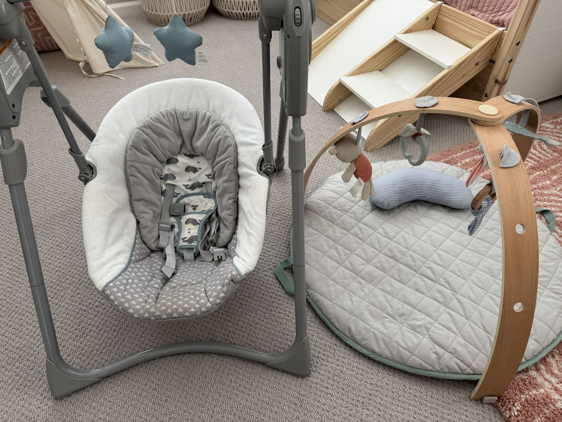 Graco Compact Swing & Ingenuity Activity Gym