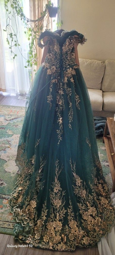 Emerald Green Quinceanera Dress