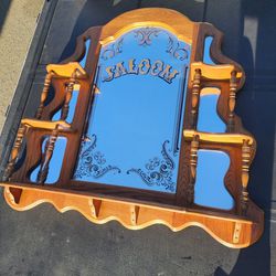 Antique saloon mirror