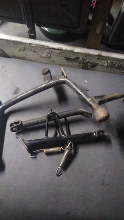 Kickstands for a 49cc scooter bus pick up