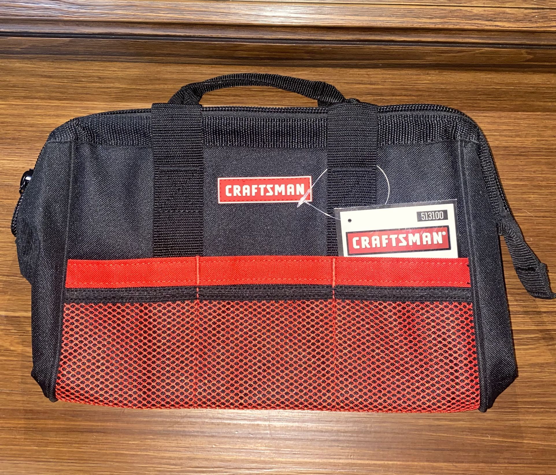 CRAFTSMAN 13″ Large-Mouth Tool Bag Model 513100 – Brand New Durable Organizer