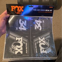 Fox Factory Decals 32-40 (Black/grey)