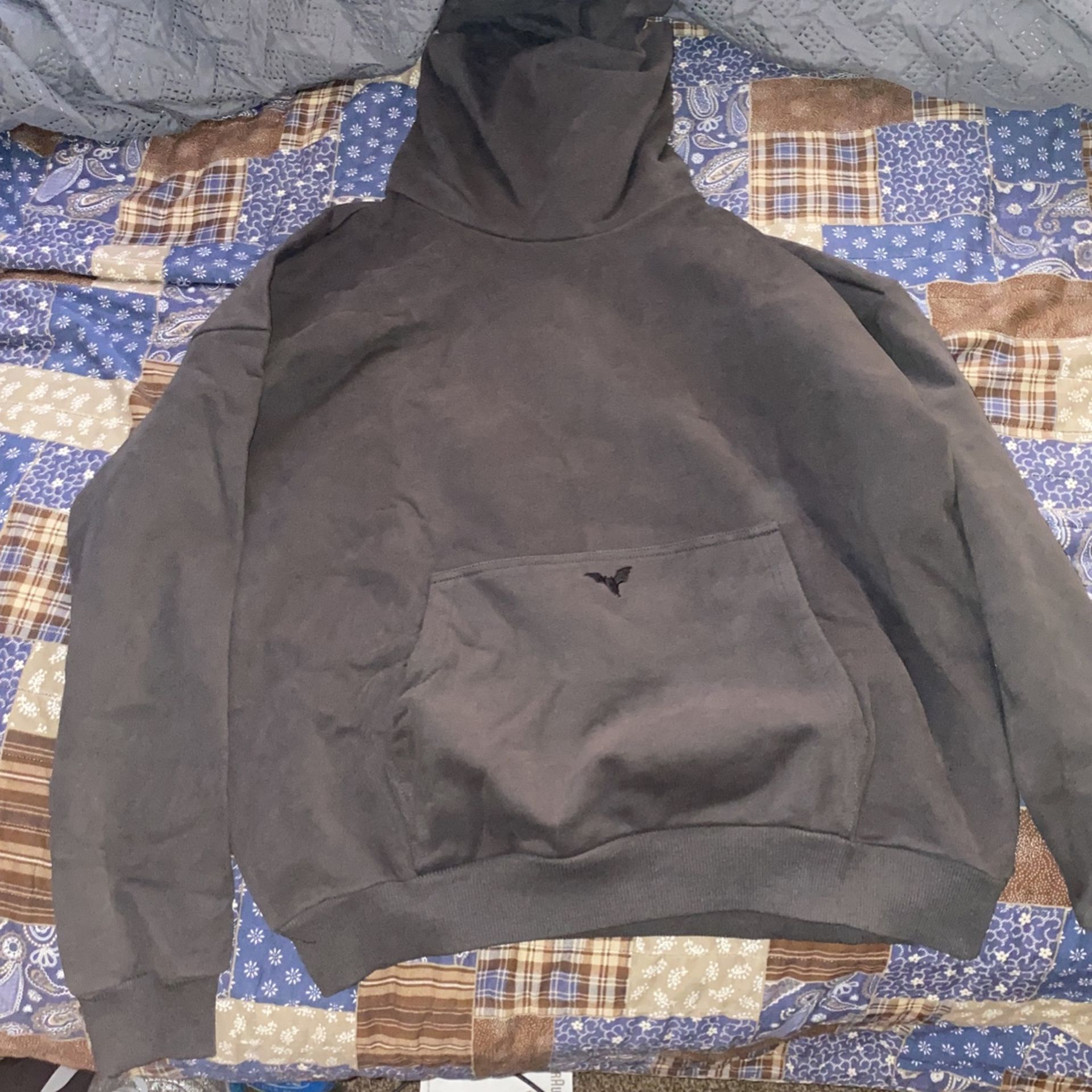 Ditch Grey Masked Hoodie LARGE