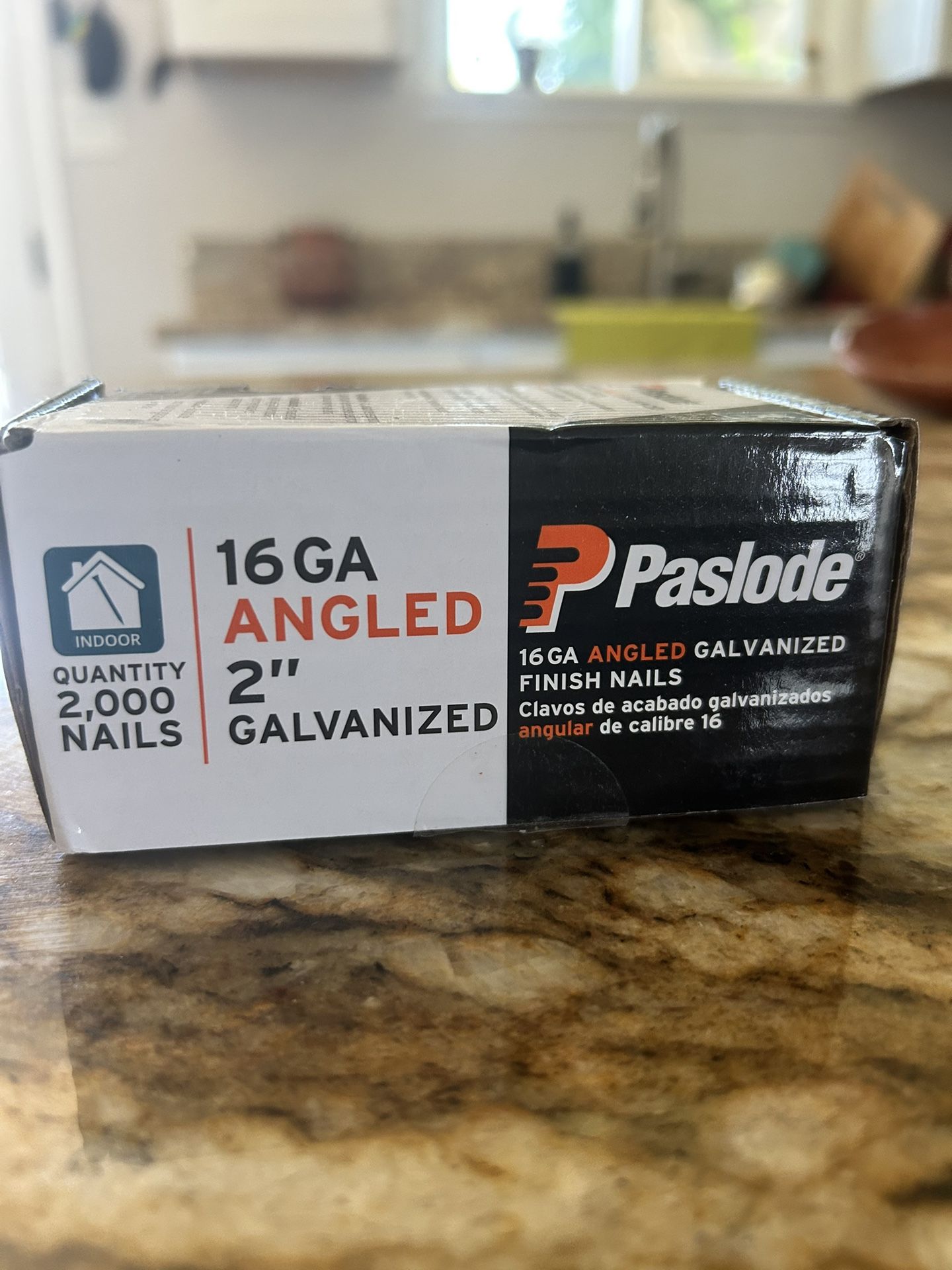 Angled 2” Galvanized Finish Nails