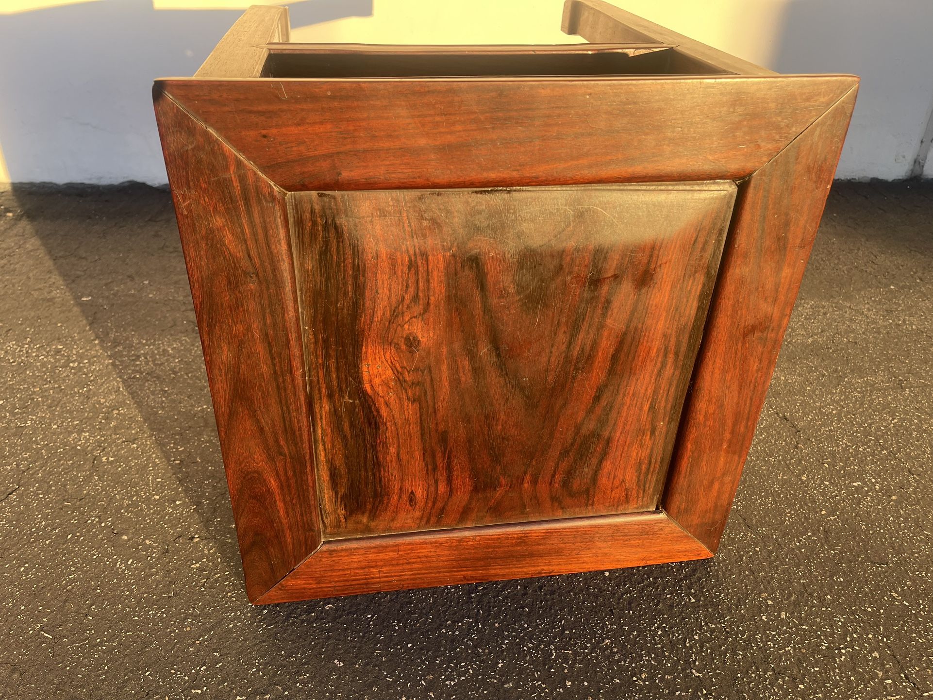 Antique Chinese Rosewood Carved Side Table