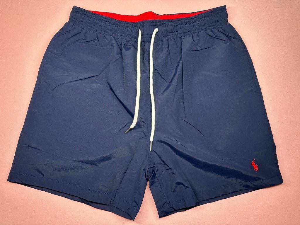 POLO RALPH LAUREN BLUE BEACH SHORTS SWIM TRUNKS NEW SALE MEN SIZE L A5