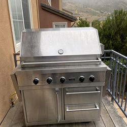 Professional Viking Outdoor Gas & Propane Grill Stainless Steel 53”