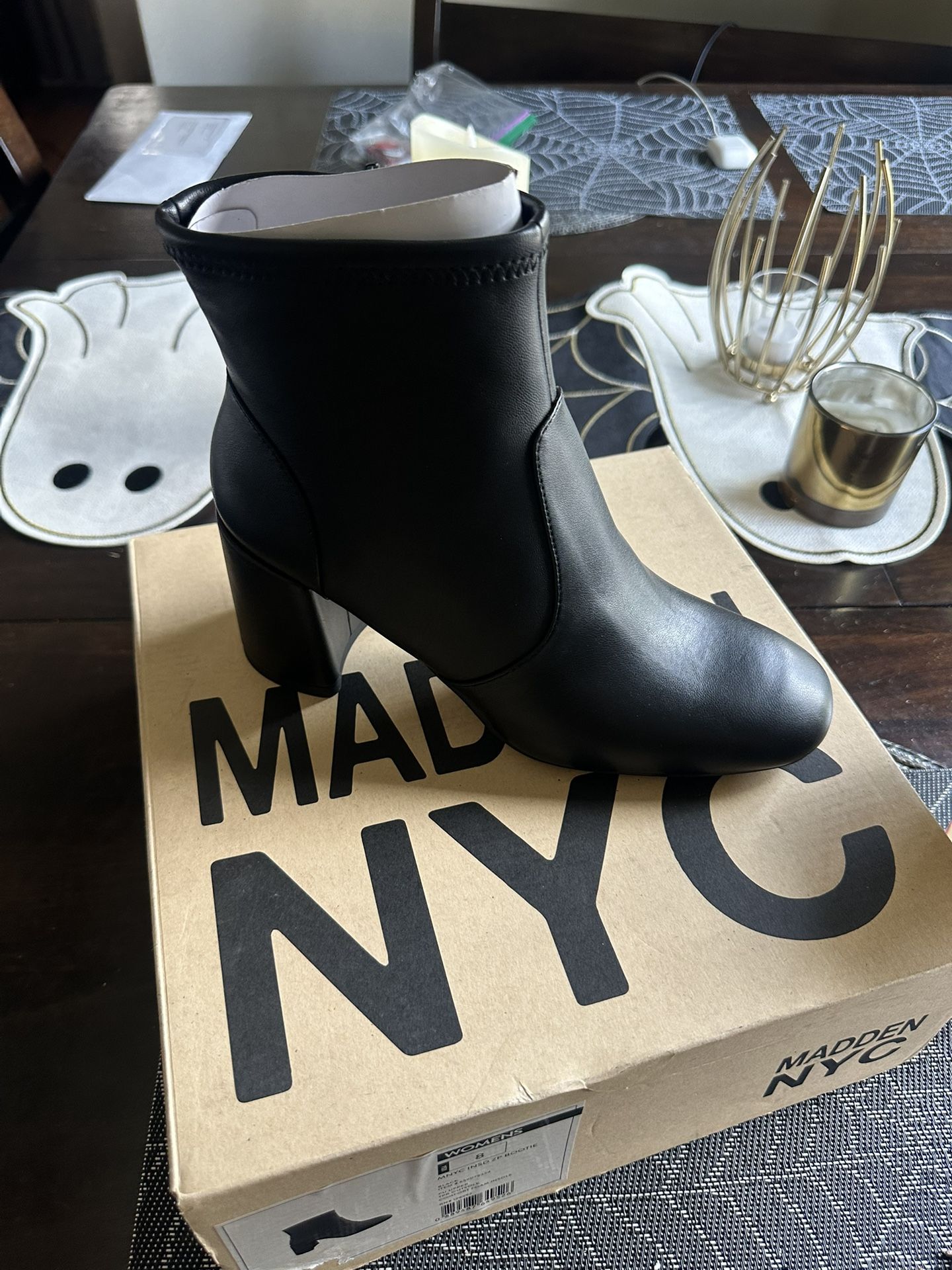 Madden NYC Bootie Black Size 8