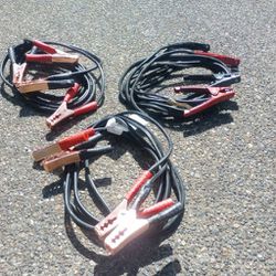 3 sets Of jumper cables (Used A Few Times Still Great condition)