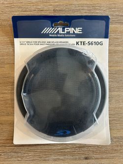 Alpine Genuine Type S 6.5 inch Speaker Grills Pair S-S65C.2 S-S65.2 Grills Only Car Audio Sound Sonido
