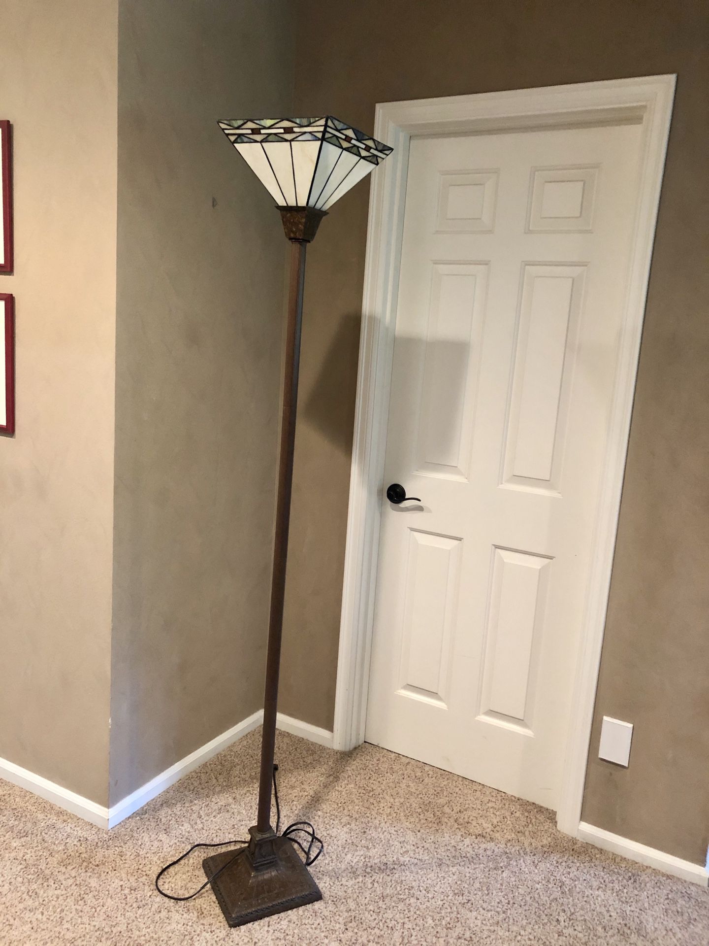 71 in Torchiere Mission style floor lamp