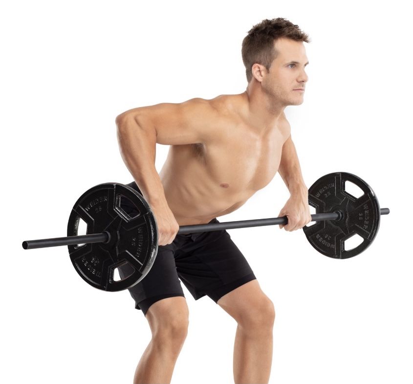 Weider 6’ Standard Barbell with Diamond Knurling and Durable Steel Construction New