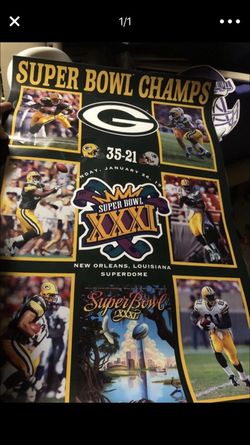 Green Bay Packers poster. Super Bowl. Laminated!
