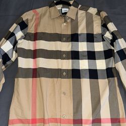 Burberry (Beige Vintage Check Shirt) M $500 OBO