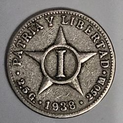 1 Centavo 1938 Cuba 