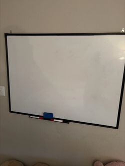 Large Whiteboard with Black Frame