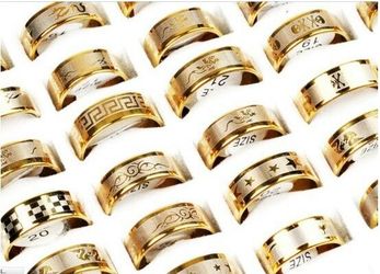 Stainless steel pattern ring