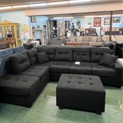 🚚Hot Deal🚚Brand New 2pc Reversible Sectional Couch With Ottoman $799, Finance Available, Delivery Available 