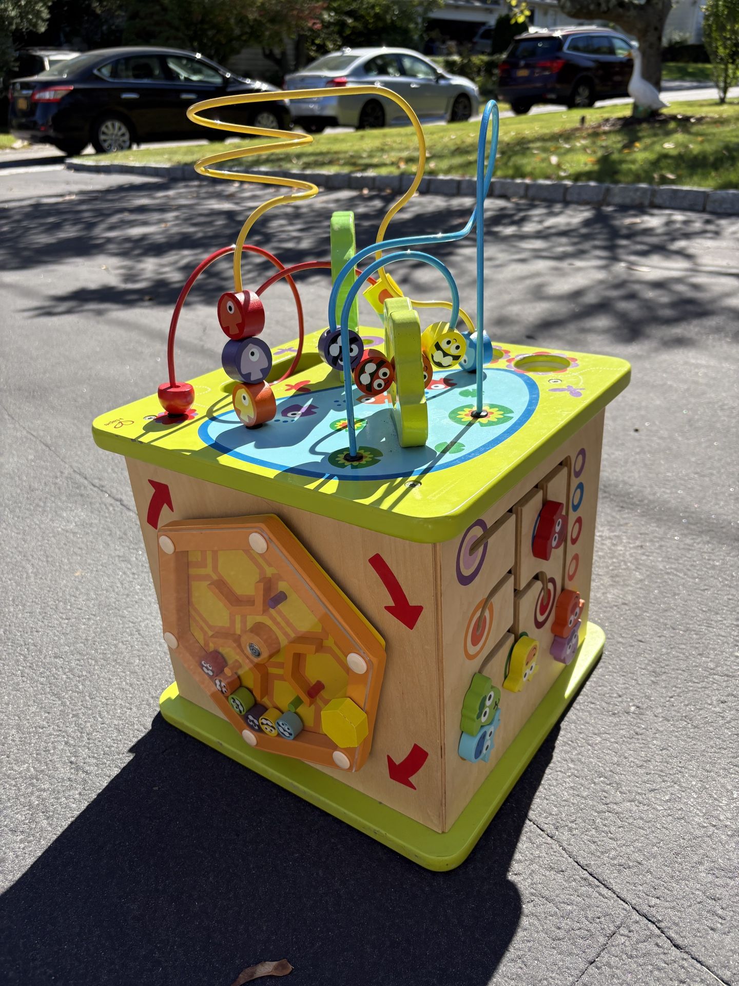 Hape Country Critters Wooden Play Cube Activity Center (no balls)