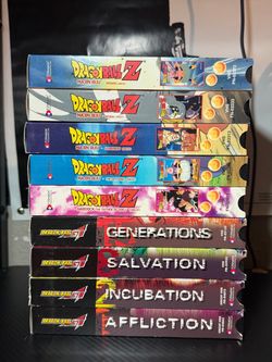 Dragon Ball Z & GT VHS Lot of 9