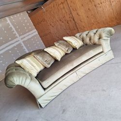 Sofa Velvet Green  Classic Sofa $240 FIRM