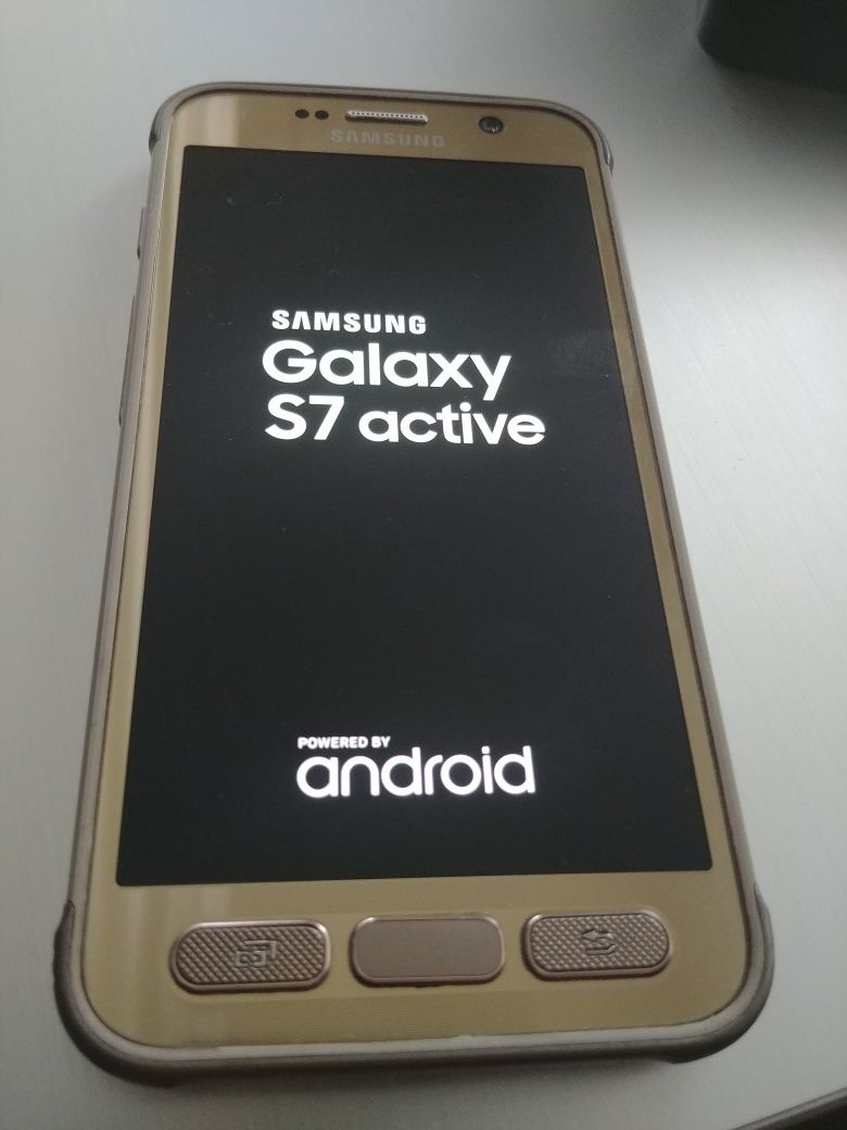 Gold att/cricket Samsung Galaxy s7 active 32gb waterproof 4000mah battery