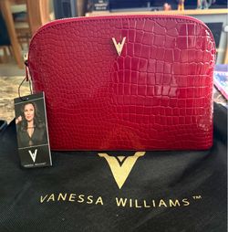 Brand NEW! ‘Vanessa Williams’ Brand Cosmetic Bag Case Purse Red