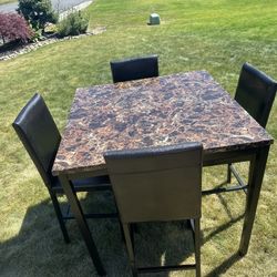 New 4 Chairs Dining Table 