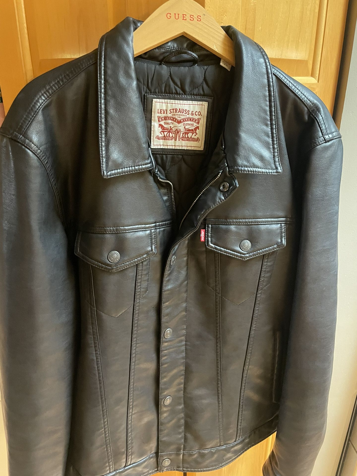 Leather jacket For men Size xl