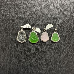 925 Sterling Silver Buddha Pendant ($13 Each)(small And Mini)