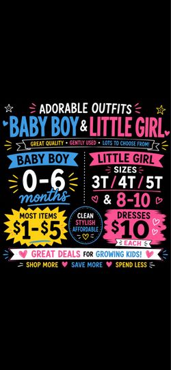 Baby boy & little girl clothes