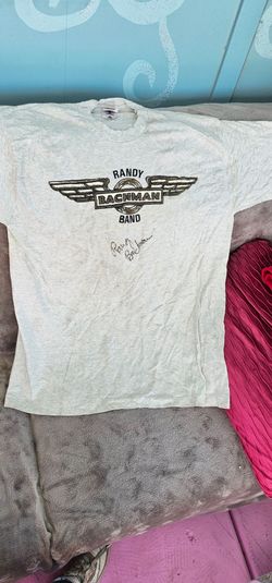 Vintage Bachman Randy Band T Shirt 30 Years Of Rock & Roll Signed Size XL