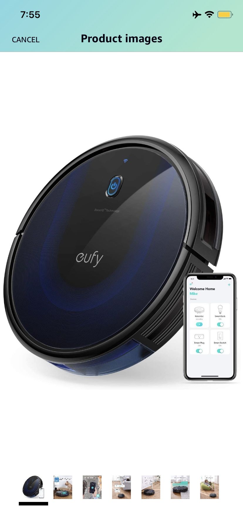 eufy by Anker, BoostIQ RoboVac 15C MAX, Wi-Fi Connected Robot Vacuum Cleaner, Super-Thin, 2000Pa Suction, Quiet, Self-Charging Robotic Vacuum Cleaner