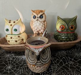 Two Side Owl Table Lights (Message For Details)