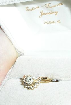 Genuine, Beautiful Solitaire Diamond Engagement & Wedding Wrap Set.. .Tiffany Mount, Have Appraisal.