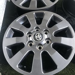 New 18” 2024 Tundra / Sequoia  Set Of 4 New Alloys 0-miles. $275 Set 