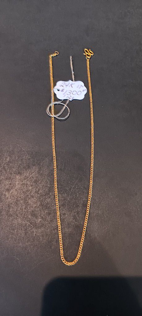 24k Gold Chain 18 Inches 12 Grams Of Gold