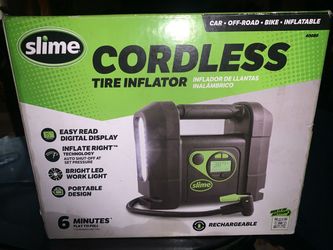 Slime portable cordless air inflator