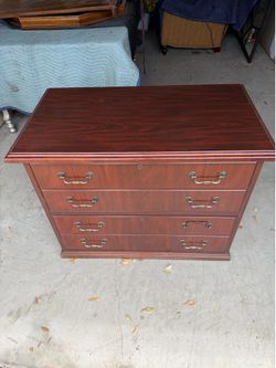 Wood File Cabinet