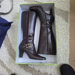 Anne Klein Knee High Heeled Boots