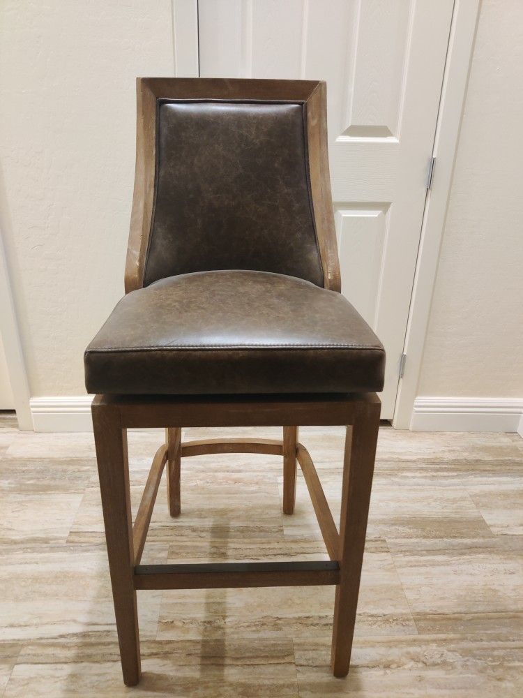 Armen Living Presley Brownstone Bar Height Stool