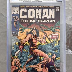 Conan the Barbarian #1 (1970) CGC 5.0 — White Pgs; 1st & origin of Conan