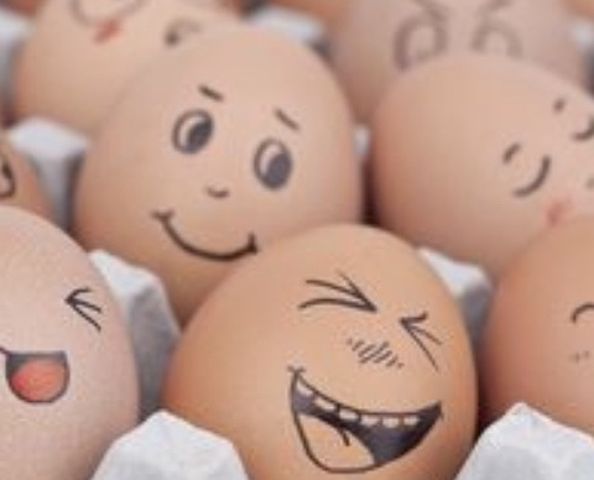 Fresh Eggs Daily Happy Easter.