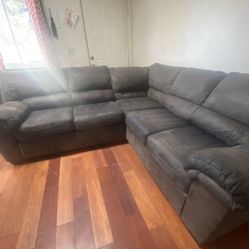 Charcoal Grey Couch 