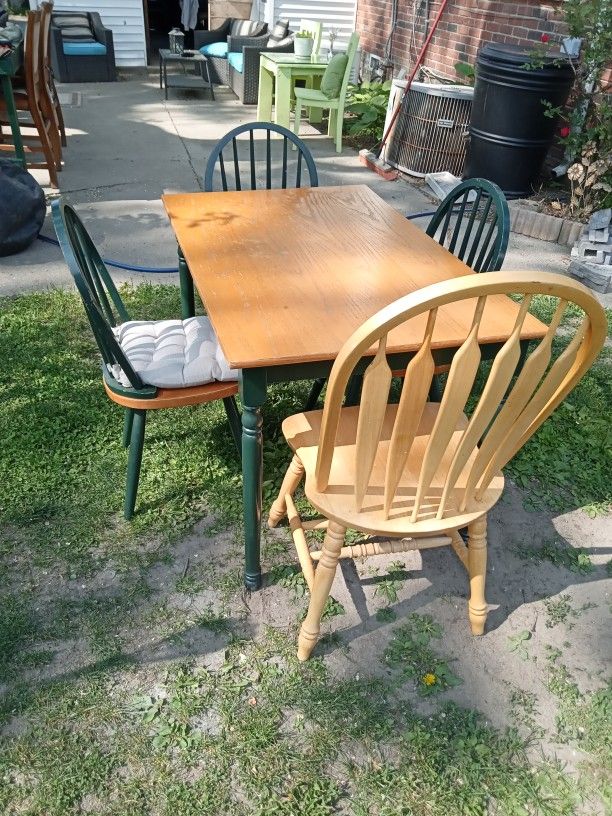 Dining Room Table And Four Chairs