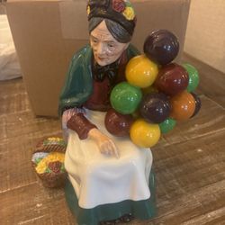Royal Doulton The Old Balloon Sellers Woman Lady 